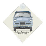 Sunbeam Rapier Series II 1958-59 Car Window Hanging Sign